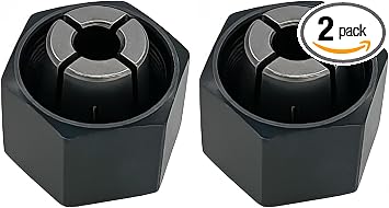 (2 Pack) 1/4" Router Collet 6.35mm For Dewalt DW621 DW616 DW618 Router