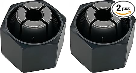 (2 Pack) 1/4" Router Collet 6.35mm For Dewalt DW621 DW616 DW618 Router
