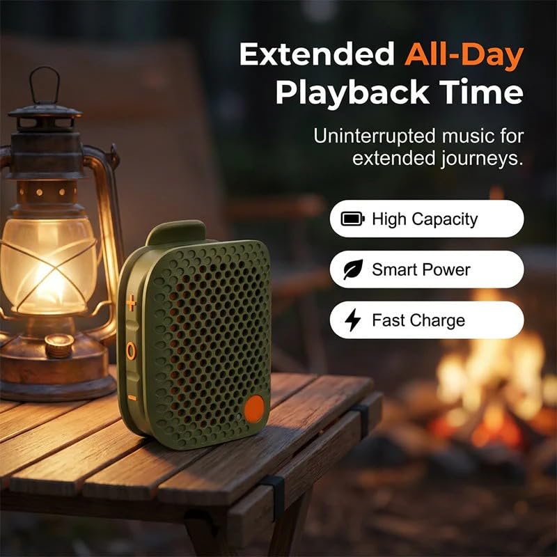 Portable Bluetooth Speaker with Tws Stereo | Small Clip on Bluetooth Speaker IPX7 Waterproof Mini Magnetic Wireless Speaker, Portable Outdoor Bluetooth Speakers, Big Audio and Punc - Image 4