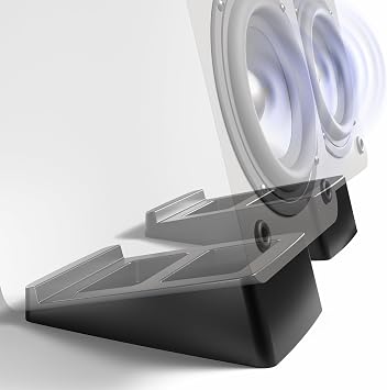 VIVO Black Small 4 x 6 in Desktop Speaker Stands, 2 Pack, STAND-SP2A-S