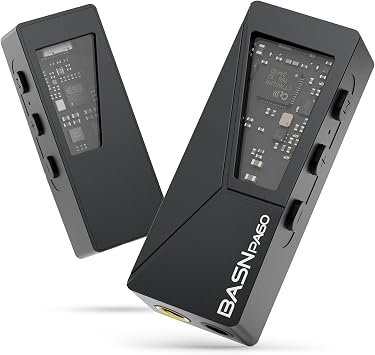 BASN PA60 Portable USB-C Headphone Amplifier,Mini Decoder DAC Dongle,Black