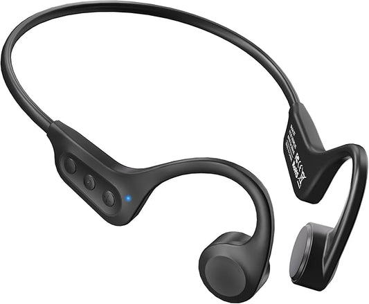 Bone Conduction Headphones, Bluetooth 6.0 Open Ear Headphones, 10H Playtimes Sweatproof Wireless Sport Earphones for Cycling, Running, Outdoor Sports