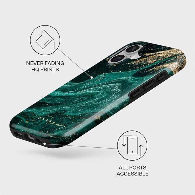 BURGA Phone Case for iPhone 17 - Cute, Trendy, Aesthetic, Pattern Phone Cover, Hard Shell Protection - fits Apple iPhone 17 Case for Women and Men