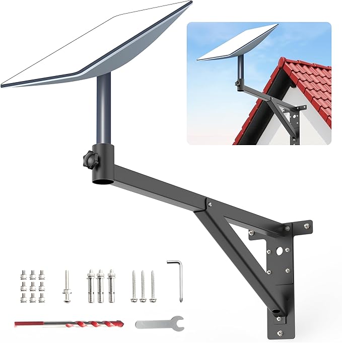 Starlink Long Wall Mount - Thickened Mounting Pole Kit for V2 Starlink Internet Satellite