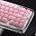 Womier Keyboard Keycaps Jelly, Clear Cute Keycaps, Transparent Pink Key Cap