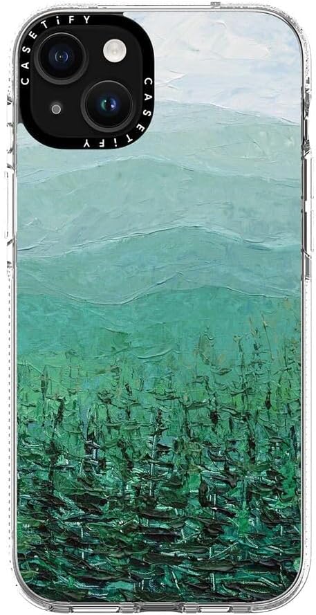 CASETiFY Clear iPhone 15 Plus Case [Not Yellowing / 6.6 ft. 3X Military Grade Drop Protection/Compatible with Magsafe] - Pine Forest - Clear