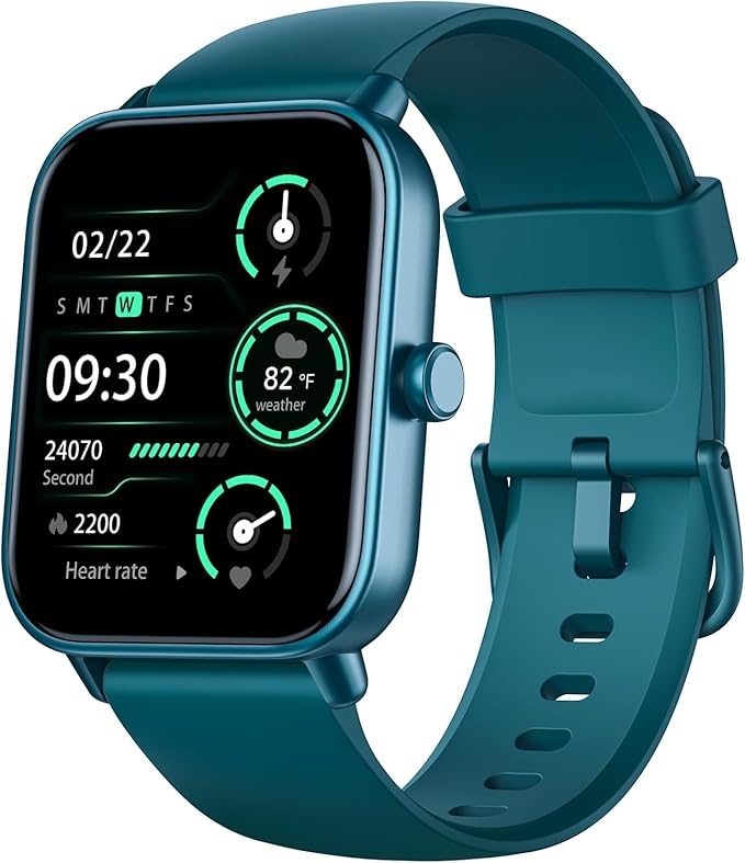 Smart Watches for Men Women Make/Answer Call, Alexa Built in, 1.8" HD Fitness Tracker with SpO2 Heart Rate/Sleep Monitor/IP68 Waterproof, Step Counter Smart Watch for iPhone/Samsung/Android