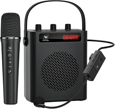 40W Bluetooth Voice Amplifier with Headset Mirophone & Handheld Mic