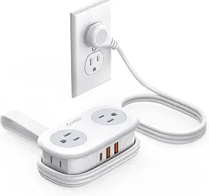 ORICO PD 20W USB-C Travel Power Strip with 4 AC Outlets 3 USB Ports