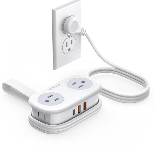 ORICO PD 20W USB-C Travel Power Strip with 4 AC Outlets 3 USB Ports