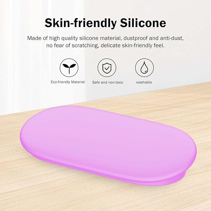 Silicone Glow Cover Case for Google TV Streamer 4K 2024 ，Protective Sleeve Set for Google TV Streamer 4K Host Box +Voice Remote,Anti-Slip Scratch Shock Protection (Glow Purple)