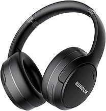 RUNOLIM Active Noise Cancelling Headphones, Wireless Bluetooth Over Ear - Image 1