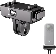 1/4" Magnetic Quick Release Adapter with Mechanical Lock for Insta360 X5/X4 Air/Ace Pro 2/Ace Pro/Ace, Aluminum Base, Heavy Duty Anti-Drop Camera Mount