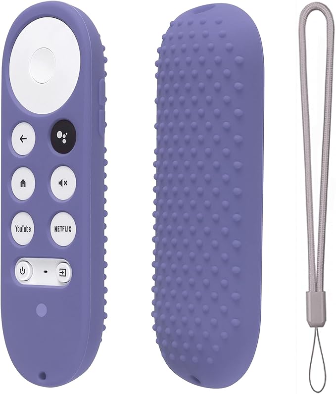 Silicone Case for Chromecast with Google TV 2020 Voice Remote Protective Cover for 2020 Chromecast Voice Remote (Lavender Gray)
