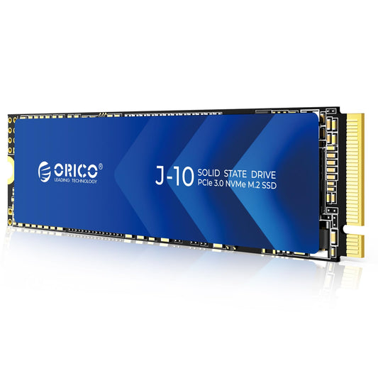 ORICO NVMe SSD 256GB M.2 with Heatsink, PCIe Gen3x4 2280 Internal Solid State Drive, SLC Cache 3D NAND, Up to 1800MB/s, Compatible with Laptop and PC Desktops -J10