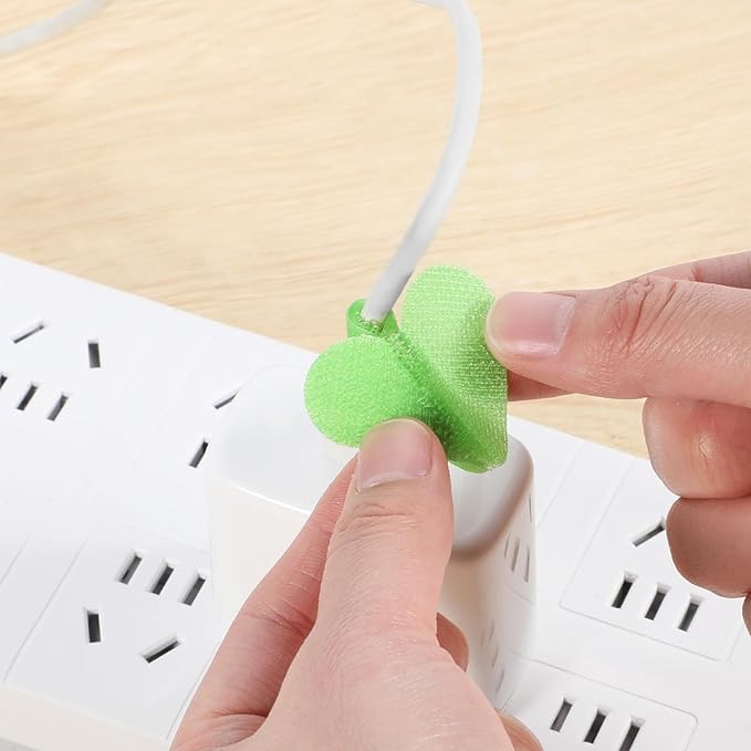 60 PCS Cable Labels Electronic Cable for Organizing Wires and Identification, Multi-Color Write On Cord Labels for Management and Identification (6 Colors)