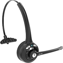 Delton 10X Bluetooth Computer Headset, On-Ear Single Ear Wireless Headset | with Noise Canceling Mic for Computer/Laptop/Call Center/Truck Driver, Works with All Meetings Apps - Black - Image 1