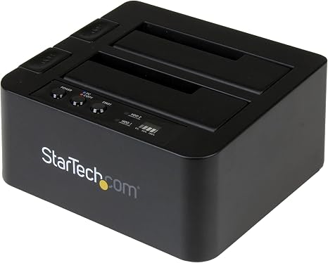 StarTech Dual-Bay 2.5/3.5in SATA Duplicator Dock, 28GB/min (SDOCK2U313R)