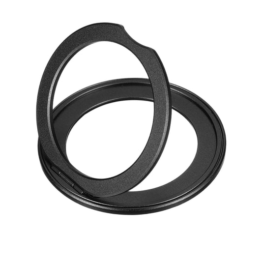 PATIKIL Phone Ring Holder, Metal 360 Rotation Magnetic Phone Grip Holder Stand with Adhesive Backing Smartphone Finger Grip Kickstand for Tablet Case Car Mount Accessory, Black