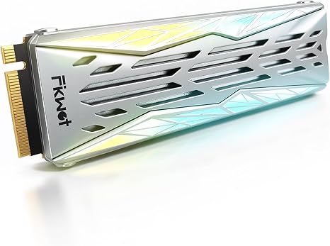 Fikwot FN990 1TB NVMe SSD M.2 2280 PCIe Gen4x4 with RGB Heatsink, Up to 7400MB/s, 3D NAND TLC, Internal Gaming Solid State Drive for PS5 & Desktop