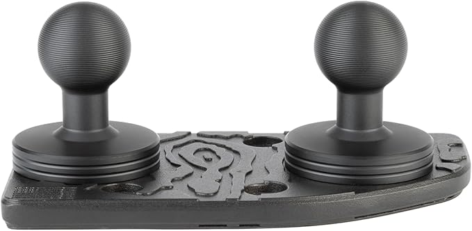 Bulletpoint Metal Dash Mount Cell Phone Holder & Action Camera Bracket Compatible with 2024+ Jeep Wrangler JL, 4xe & Gladiator Dual 20mm Ball Base (Passenger Side Spring-Loaded)
