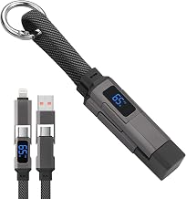 YACSEJAO 4-in-1 Multi Charger Cable with Keychain, 65W