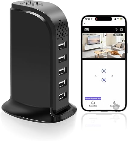 FHD 1080P WiFi Hidden Spy Security Camera USB Charger