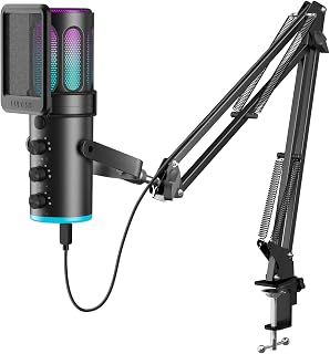 PUPGSIS Gaming Microphone for PC, USB Condenser Mic for Phone/Mac and PS4/5 - Image 1