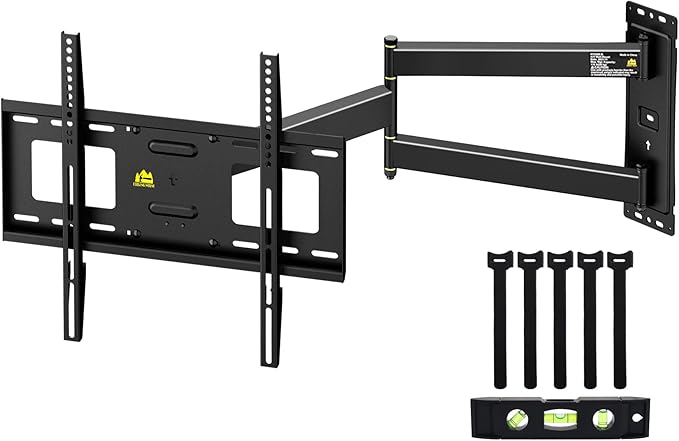 FORGING MOUNT Corner TV Wall Mount Long Arm TV Mount for 26"-65" TVs-Easy to Install Single Stud Design- 33" of Smooth Extension Plus Swivel,Tilt,Holds 99lbs,Universal Bracket Max VESA 400X400mm