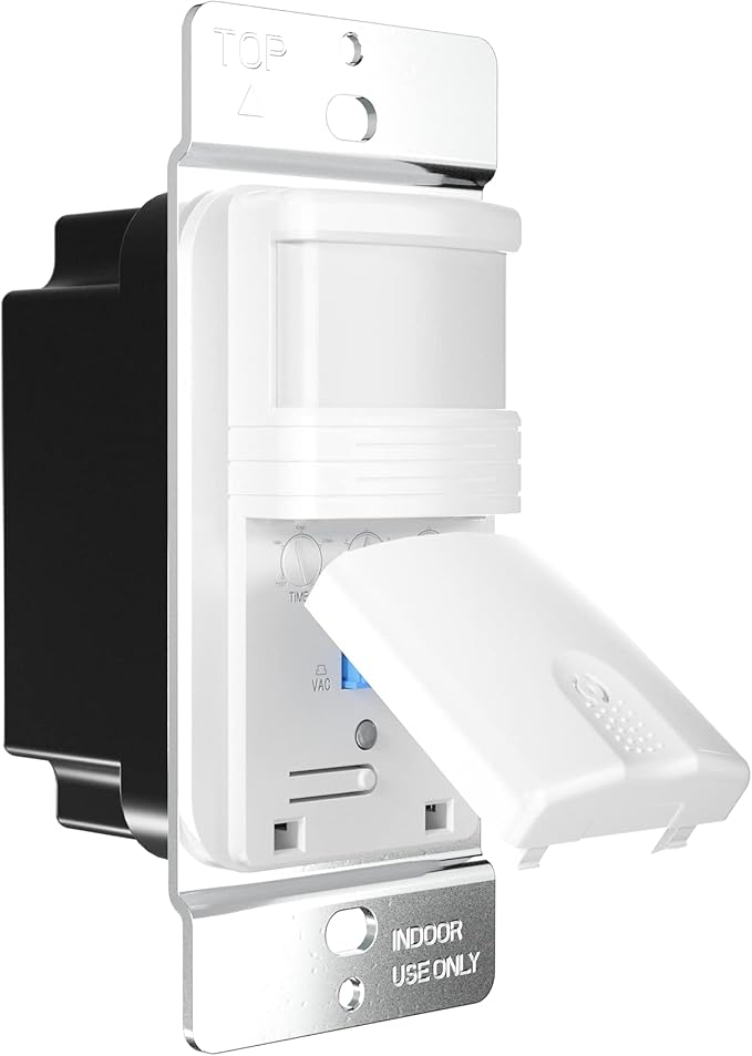 4 Pack, 3-Way Motion Sensor Light Switch (Not Single Pole), Neutral Wire Required, Indoor in-Wall Occupancy Sensor with Wall Plate, Adjustable Timer, Title 24, UL Certified, White