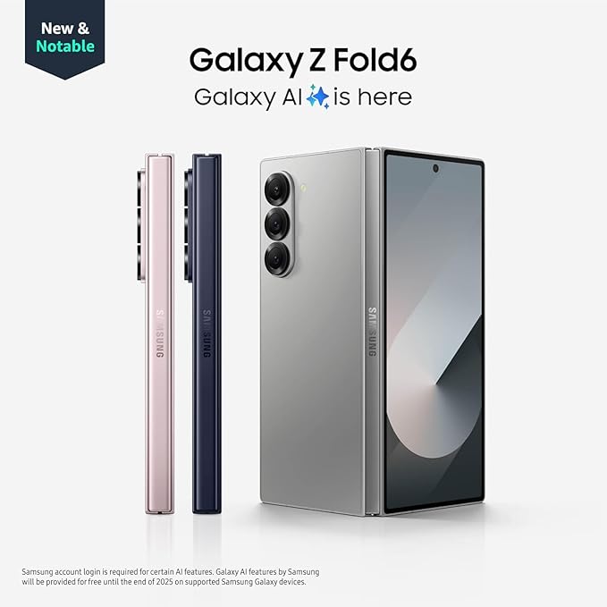 Samsung Galaxy Z Fold 6 256GB Navy - AT&T (Renewed)