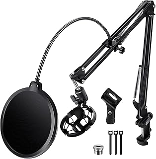 BILIONE Versatile Boom Arm Stand for Desk, Adjustable Microphone Stand Kit - Image 1