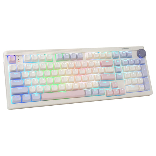 E-YOOSO 96% Wireless Mechanical Keyboard Creamy - RGB Backlit