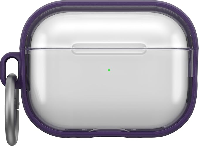 OtterBox - AirPods Pro Case, 2nd Generation - Clear Protective Case with Carabiners, Wireless Charging Compatible (Prestige)