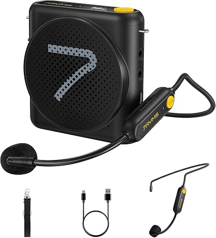 7RYMS WA1 Wireless Voice Amplifier with Headset Microphone for Teachers