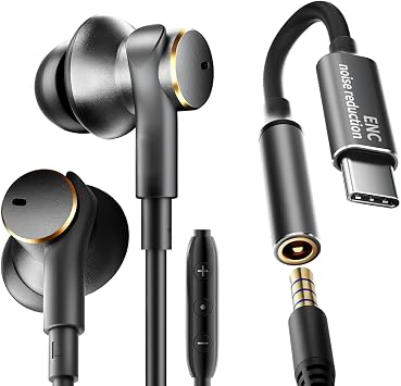 Wired Headphones Balance Powerful Bass & HD Call Noise-cancelling Earbuds