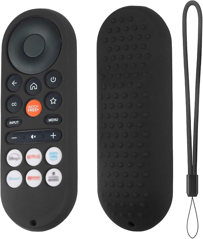 Hi Color XRT281 Remote Cover for Vizio/Onn FHD LED TV Remote 2026 Silicone Protective Case Compatible with VIZIO XRT281 ONN Remote Silicone Case Cover with Lanyard (Black)