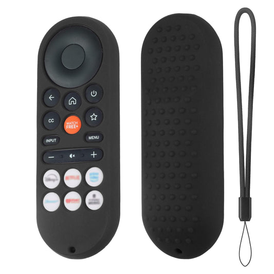 Hi Color XRT281 Remote Cover for Vizio/Onn FHD LED TV Remote 2026 Silicone Protective Case Compatible with VIZIO XRT281 ONN Remote Silicone Case Cover with Lanyard (Black)