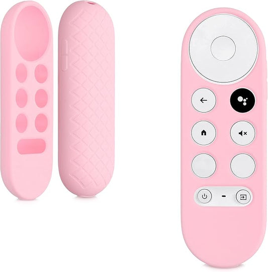 kwmobile Case Compatible with Google Chromecast 2020 4K / Chromecast 2022 HD Case - Soft Silicone Cover for Remote Control - Dusty Pink