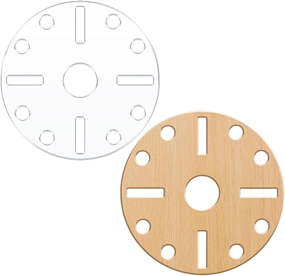 Round Clock Router Template Circle Acrylic Router Template with Clock Dials for Woodworking Drawing Inlay Templates Charcuterie Board Decorative Templates