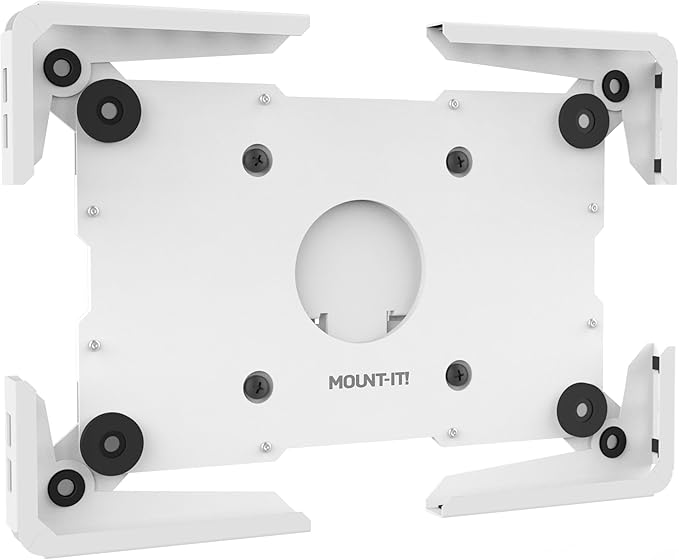 Mount-It! Universal iPad & Tablet Wall Mount Holder, Secure Steel Enclosure for 9.7–13.1 Inch Tablets, Wall or VESA 75x75 Mounting, Portrait or Landscape, Anti-Theft Tablet Mount for Office, Retail