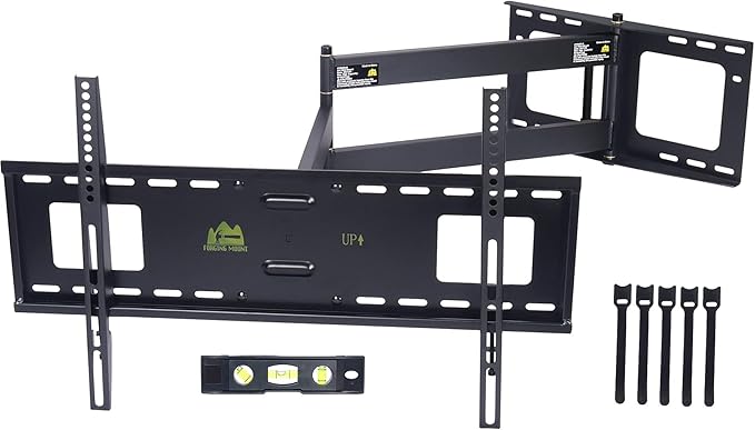FORGING MOUNT Long Extension TV Mount Full Motion Wall Bracket with 42 inch Long Arm Articulating TV Wall Mount for 42 to 80 Inch Flat/Curve TVs, VESA 600x400mm Compatible, Holds up to 110 lbs