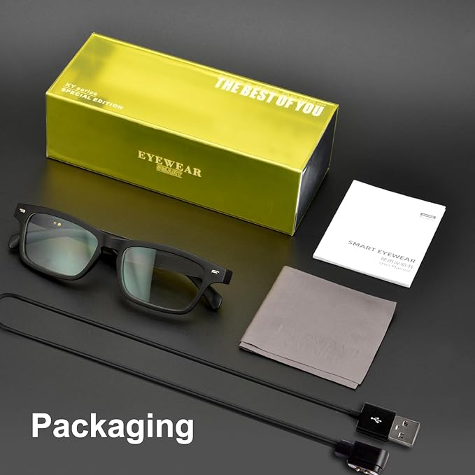 AI Glasses for Men Women, AI Translator Powered by ChatGPT with Real-Time Translation(160+Languages), UV400 Photochromic Lenses Smart Sunglasses, Bluetooth Glasses for Travel/Business/Study