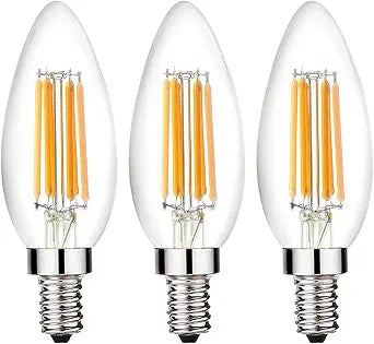 Beonllay 12 Volt LED Candelabra Bulbs E12 6W LED Bulb 60 Watt Equivalent