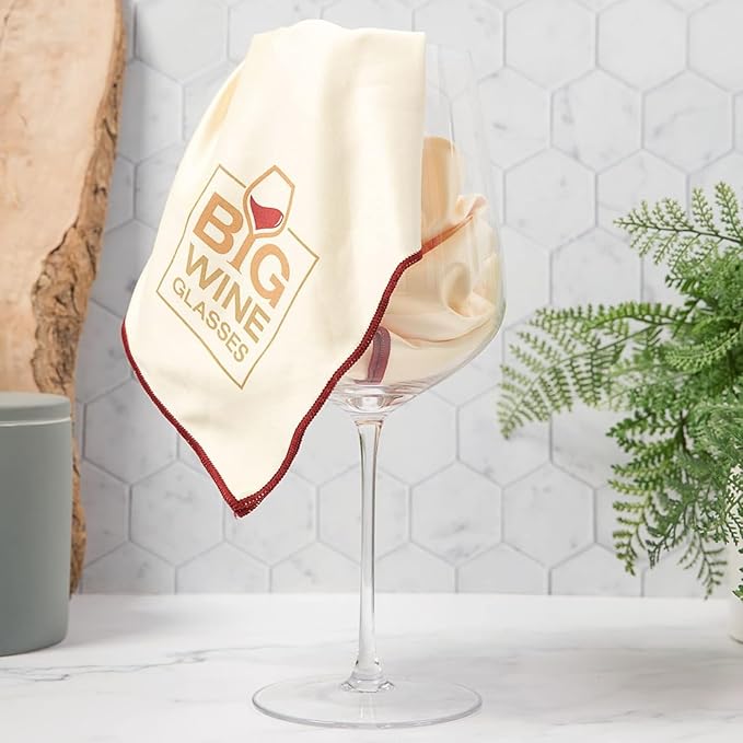 Wine Glass Cleaner & Polishing Cloth Set | 2 Organic Liquid Spray Soaps + 1 Microfiber Cleaning & Drying Towel | Streak Free and Spot Free Shine