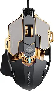 Wired Gaming Mouse with Programmable Buttons, 12800 DPI, RGB Backlit