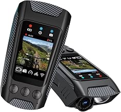 Sports Camera for Bikes Featuring 6 Direction Stabilization 2500mAh Battery and 2 Inch Display Perfect for Cycling Adventures Double Lens Bike Camera - Image 1