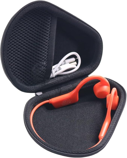 Hard Protective Travel Case Compatible with SHOKZ New OpenRun Pro 2/Pro 2 Mini/OpenRun/OpenSwim Open-Ear Sport Headphones, Compatible with MRYTKY/BAICLUD/CXK/Ogogrs Bone Conduction Headphones