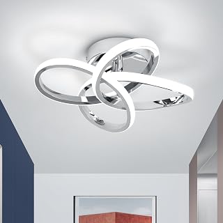 CANEOE Modern Ceiling Light Fixture,Small Led Hallway Light Fixtures Ceiling Lamp,Creative Close to Ceiling Lighting for Hallway Bedroom Bathroom Balcony Stair Light Fixtures Ceiling Mount - Image 1