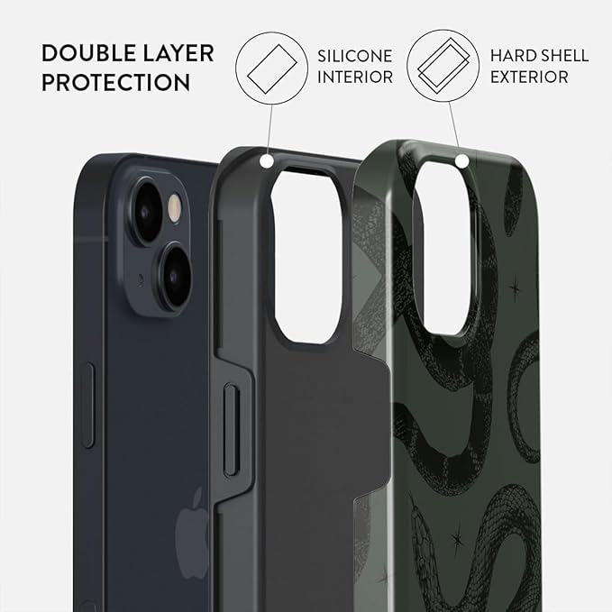 BURGA Phone Case for iPhone 14 - Cute, Trendy, Aesthetic, Pattern Phone Cover, Hard Shell Protection - fits Apple iPhone 14 Case for Women and Men